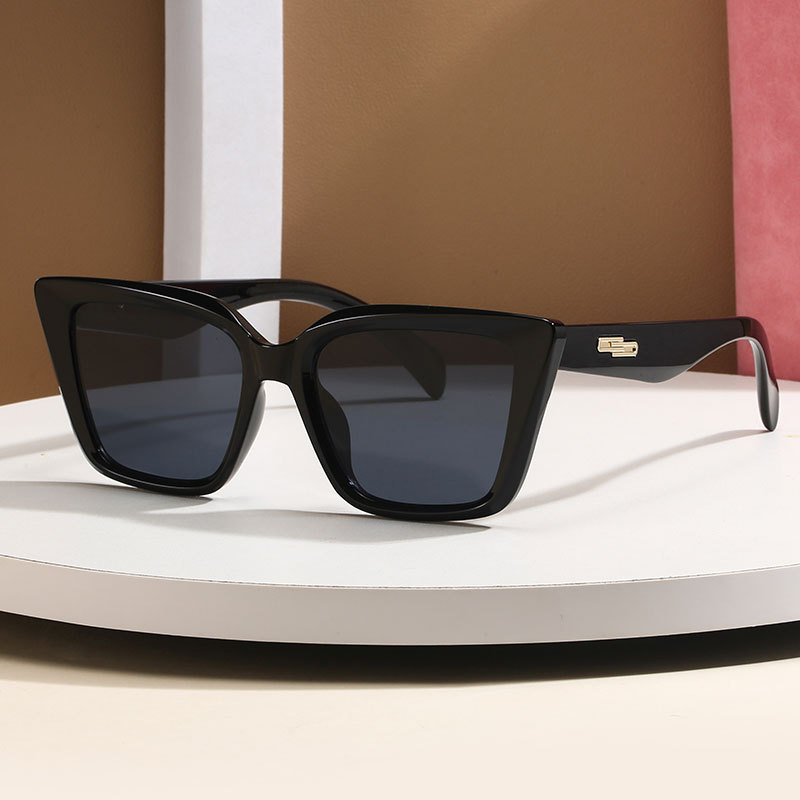 Sunglasses Cat Eye - Retro-Sonnenbrille mit großem Rahmen, Katzenauge, rundem