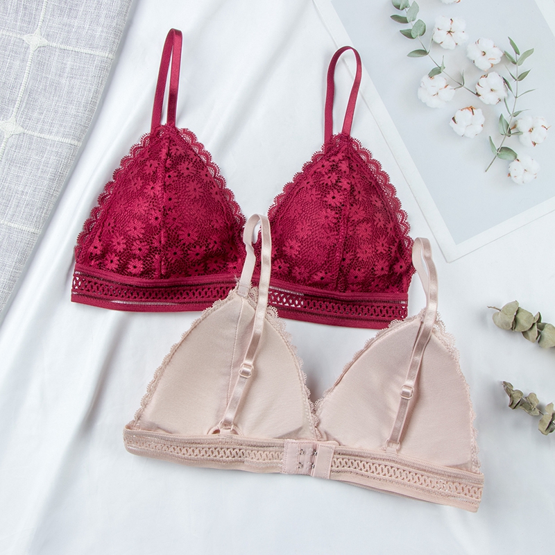 Bralette Triangle Set - Sexy Floral Spitze Bh Top Für