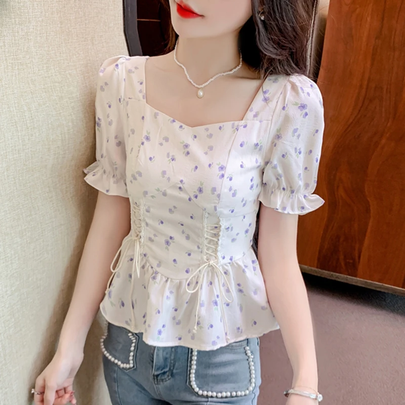 Vintage Sommer Bedruckte Bluse – Romper Floral Print Bewertung und Preis
