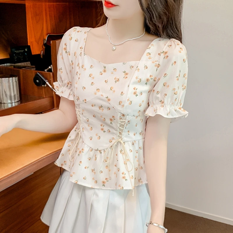 Vintage Sommer Bedruckte Bluse – Romper Floral Print Bewertung und Preis
