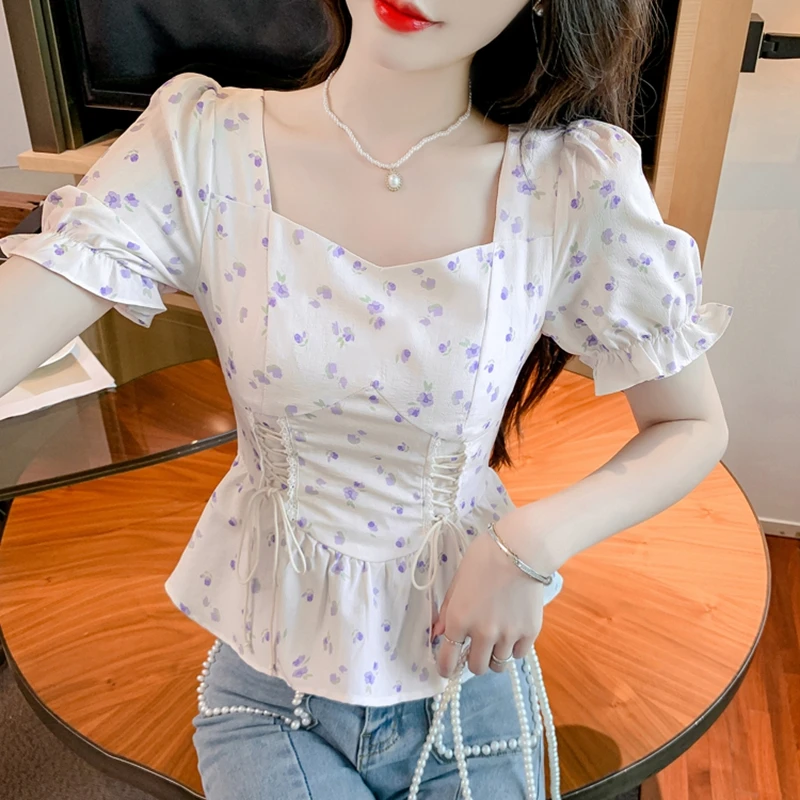 Vintage Sommer Bedruckte Bluse – Romper Floral Print Bewertung und Preis