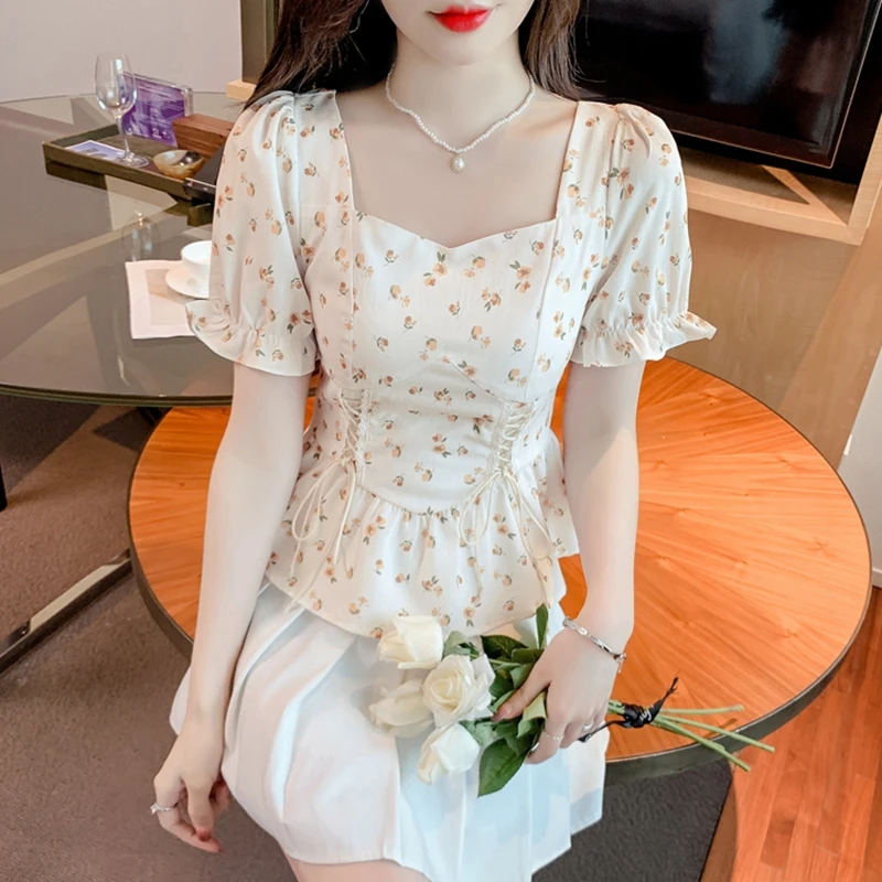 Vintage Sommer Bedruckte Bluse – Romper Floral Print Bewertung und Preis
