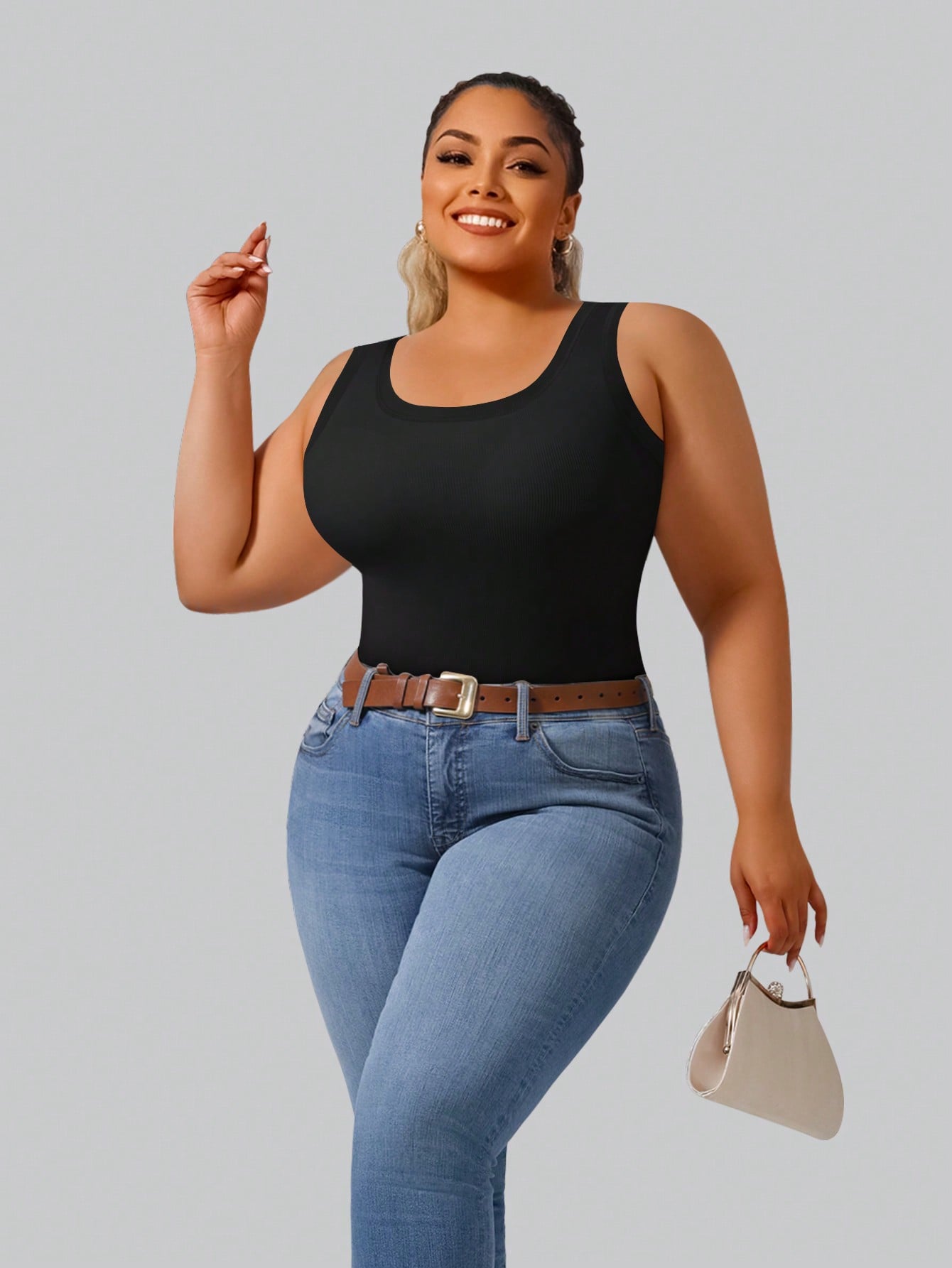Übergröße Damen Hochelastische – Crop Top Crochet Bewertung und Preis
