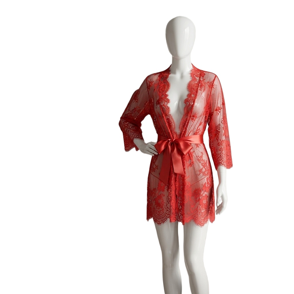 Damen-Transparenter Blumen-Spi – Kimono Sheer Floral Bewertung und Preis
